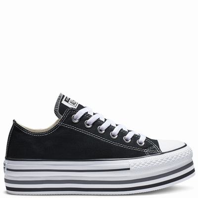 Női Converse Chuck Taylor All Star Platform Tornacipő CO1465209 Fekete/Fehér